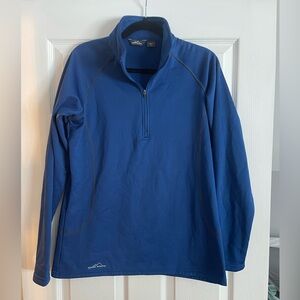Eddie Bauer womens Performance Blue Half-Zip Jacket